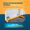 Watershed Innovations Best Sandbag Alternative - Hydrabarrier Standard 12 Foot Length 4 Inch Height - Water Diversion Tubes That Are the Lightweight, Re-usable, and Eco-friendly (Single Unit),Orange view 3