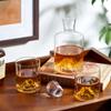 Viski Mountain Decanter and Tumbler Set, Percect for Scotch and Bourbon, Hand-Blown Whiskey Gifts for Men, Set of 3, 24oz Decanter, 9oz Tumblers view 4