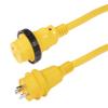 Marinco 199116 Cordset, 30A 125V, 12', Yellow view 2