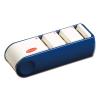 Fuji Cutlery FC-462 Triple Sharpener with Diamond, Navy Blue, Made in Japan, Simple Sharpener, Dry Type, Diamond Whetstone, Ceramic Whetstone, Ultra Rough Grinding, Finishing Whetstone, Compact Design, Shaple view 1