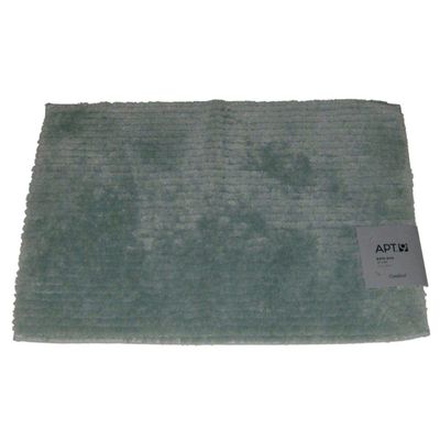 Apt 9 Seaglass Blue Plush Pile Ridge Throw Rug 17x24 Skid Resistant Bath Mat