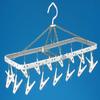 Nishida 11117 Laundry Hanger, Square Hanger Little, Includes 16 Pinches, Polka Dot Blue, Approx. W 20.3 x D 7.9 x H 10.6 inches (51.5 x 20 x 27 cm) view 2