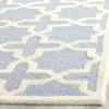 SAFAVIEH Cambridge Collection Area Rug - 5' x 8', Light Blue & Ivory, Handmade Moroccan Wool, Ideal for High Traffic Areas in Living Room, Bedroom (CAM125A) view 2