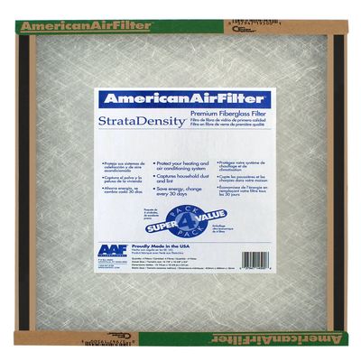 American Air Filter 12" X 24" X 1" StrataDensity Fiberglass Air Filter - 220-319-051 (Qty 12)