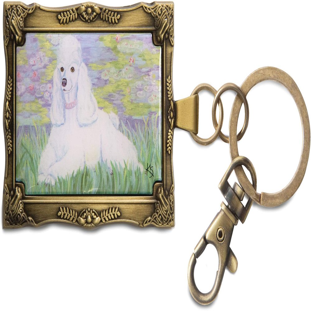 Pavilion Gift Company- Poodle - 2" x 2.75" Keychain Poodle Dog Lover Dog Parent Dog Mom Dog Dad Dog Doggy Puppy K9 Accessory