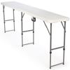 Adjustable-Height Folding Tables are Portable and Can Be Adjusted to 3 Separate Heights view 1