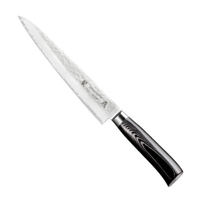 Tamahagane San Tsubame Micarta Hammered Carving Knife 8-inch