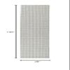 SAFAVIEH South Hampton Collection 2' x 10' Silver SHA241C Handmade Flatweave Grid Runner Rug view 2