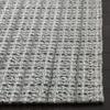SAFAVIEH South Hampton Collection 2' x 10' Silver SHA241C Handmade Flatweave Grid Runner Rug view 3