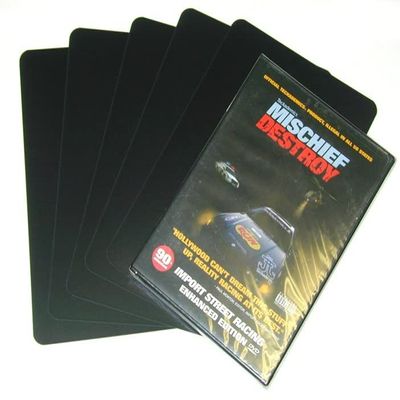(600) Black Standard 20mil DVD Case Divider Cards - 5 5/8" x 8 1/2" - #DVNS85BK20