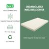 3" Inch Organic Latex Mattress Topper Pad (Medium, Full Size) GOLS Certified, Back Pain Relief Support, Hypoallergenic, Cooling and Breathable view 2