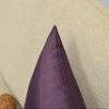 Aiking Home Solid Faux Silk Euro Sham/Pillow Cover, Zipper Closure, 24 by 24 Inches, Eggplant view 3