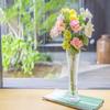 ADERIA R752 AP Vase, Clear, Made in Japan, Flower Base, Vase, Stylish, Glass, Single Wheel Insert, Vase, Container, Dried Flowers, Live Flowers, Gift, Father's Day, Mother's Day, 60th Birthday, Crystal, Glossy, Artisans, Simple view 2