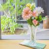Aderia R-734 Glass Vase Solitaire, M, Diameter 4.7 x Height 8.1 inches (12 x 20.5 cm), Crystal, Made in Japan view 2