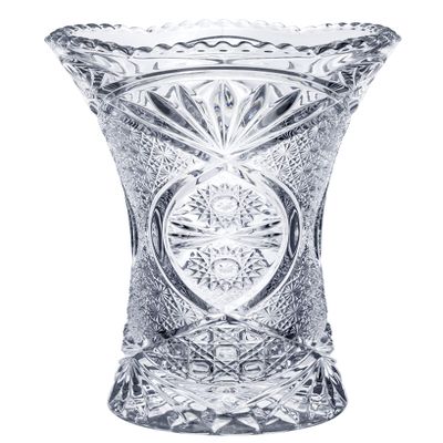 ADERIA R-738 Clear 02. Height 9.4 inches (24.0 cm) Crystal Solitaire Vase, L