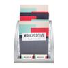 deflecto 693745 Three-Tier Magazine Holder, 11 1/4w x 6 15/16d x 13 5/16h, Silver view 4