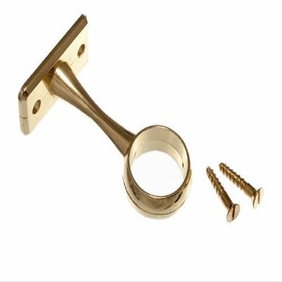 16 of Wardrobe Rod Rail Socket Centre Support Bracket 19Mm Brass Plated