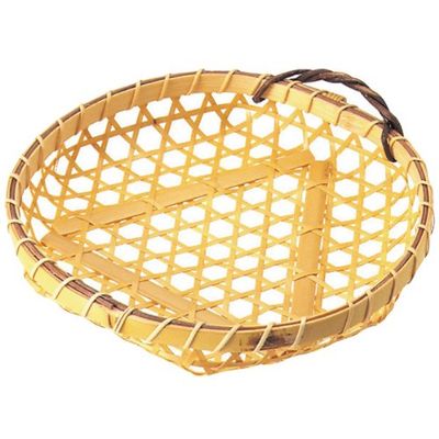 Bamboo Basket, 5.1 x H1.0 inches (130 x 25 cm), Small 18-113