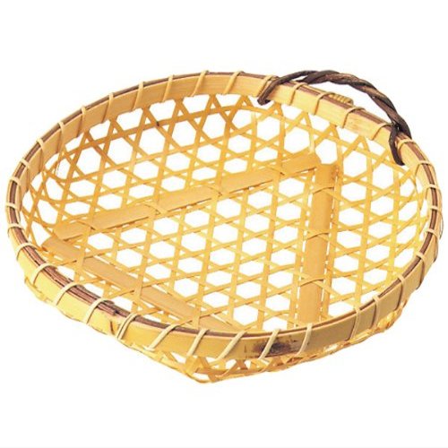 Bamboo Basket, 5.1 x H1.0 inches (130 x 25 cm), Small 18-113