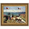 Design Toscano DA3794 Monet's Terrace at Adresse Framed Canvas Replica Painting, Grande Size, 47 inches wide, 38 inches tall, Framed Canvas, Full Color Paint view 1