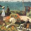 Design Toscano DA3794 Monet's Terrace at Adresse Framed Canvas Replica Painting, Grande Size, 47 inches wide, 38 inches tall, Framed Canvas, Full Color Paint view 2
