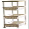 Heiwa Industries TW-4 Kitchen Wagon, Basket Wagon, Slim, 4 Tiers, Ivory view 1