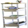 Heiwa Industries TW-4 Kitchen Wagon, Basket Wagon, Slim, 4 Tiers, Ivory view 2
