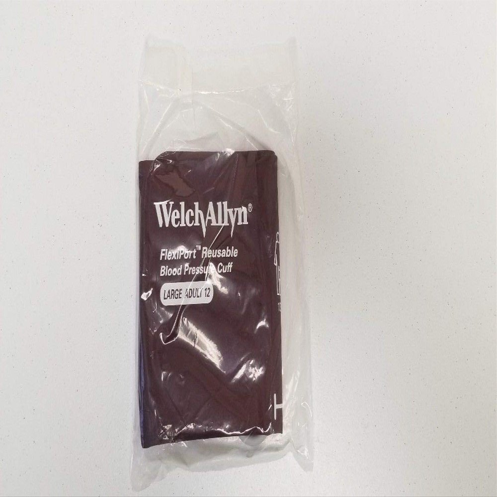 Welch Allyn Reusable Flexiport Cuff, Reusable, Bayonet Connector, 1-Tube, Large Adult REUSE-12-1HP
