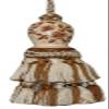 123 Creations C091BR Toile-Brown Hand Painted Tassel view 1