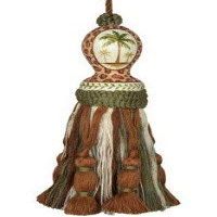 123 Creations C429 Palm Tree Hand Painted Tassel