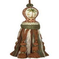 123 Creations C429 Palm Tree Hand Painted Tassel