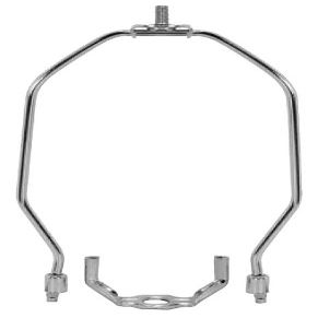 7 Inch Heavy Duty Harp Fitter For Lamp Shades Polished Nickel