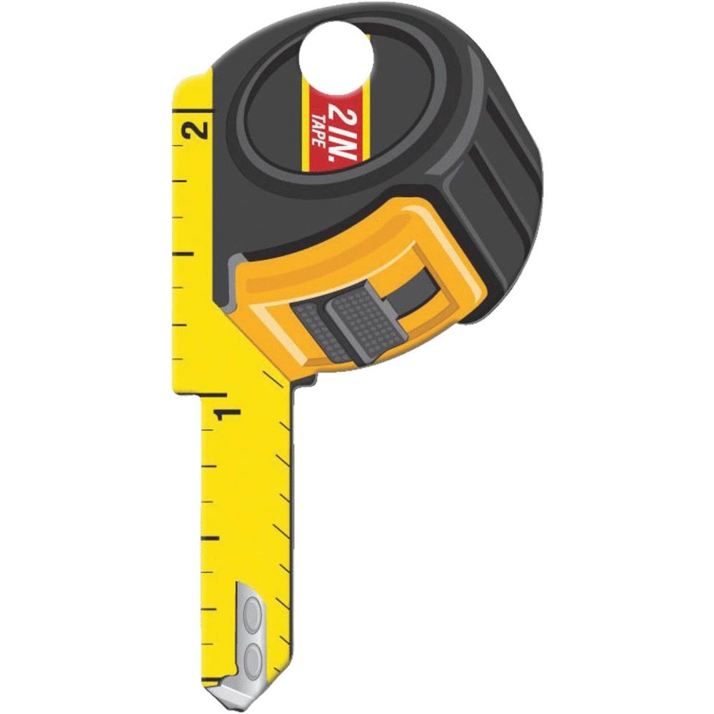 Lucky Line Key Shapes, Tape Measure, House Key Blank, KW1/11, 1 Key (B126K)