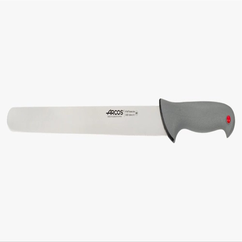 ARCOS Slicing Ham Knife, Stainless Steel, Black/Grey, 360 mm