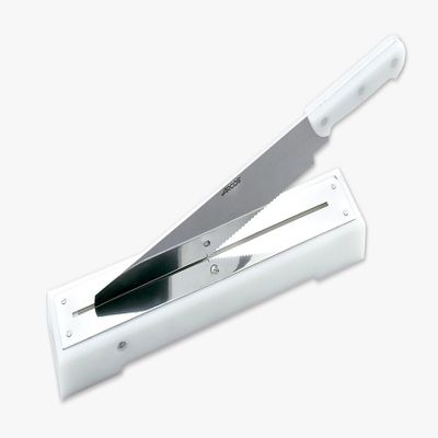 Arcos Professional Utensils-Bread Cutting Knife-Blade Stainless Steel 440 mm (17.32 Inches) -polyethylene White Colour, 18/8