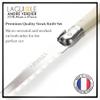 Andre Verdier Laguiole 6-Piece Steak Knife Set Debutant Collection Stainless-Steel and Resin Handle in Ivory view 3