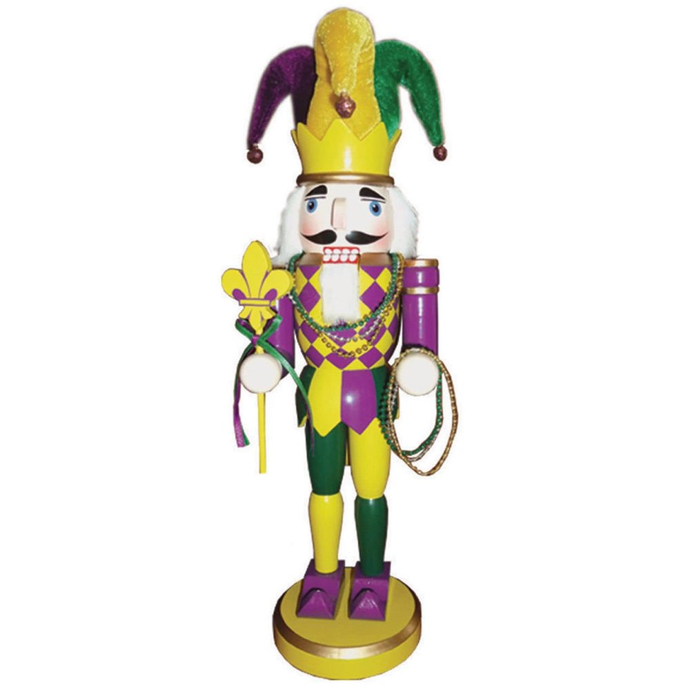 15" Mardi Gras Court Jester Christmas Nutcracker