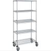 Quantum Storage Systems M1848C46-5 Wire Wheels Shelves Chrome 5 Shelves 69" H x 48" W x 18" D view 1