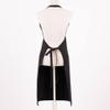 Adult black cotton apron measuring 95 x 70 cm view 4