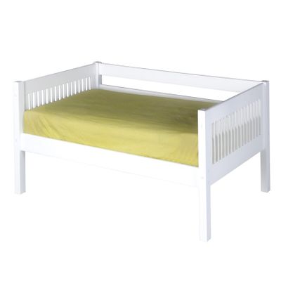 Camaflexi Mission Style Solid Wood Day Bed, Twin, White
