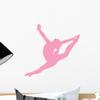 Wallmonkeys Gymnastics Silhouette Style Graceful Wall Decal Peel and Stick Graphic (12 in W x 11 in H) WM66410 view 1