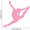 Wallmonkeys Gymnastics Silhouette Style Graceful Wall Decal Peel and Stick Graphic (12 in W x 11 in H) WM66410 view 2