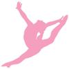 Wallmonkeys Gymnastics Silhouette Style Graceful Wall Decal Peel and Stick Graphic (12 in W x 11 in H) WM66410 view 3