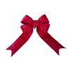 Vickerman 24" Red Nylon Decorative Christmas Bow, Indoor and Outdoor Use view 1