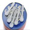2 ea Mother of Pearl HAND CARVED Sea Shell Caviar Serving Spoons Serving 10.3cm view 1