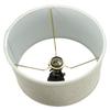 Upgradelights Eggshell Silk 12 Inch Slip Uno Lamp Shade Replacement 9x12x8.5 (ZA10) view 3