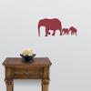 Express Yourself Elephant Mother and Children Wall Decal (Dark Red - Reverse Facing - XL) - Exotic Animal Collection view 2