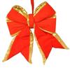 Queens of Christmas 12" Red Bow with Gold Trim view 1