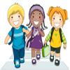 Kids Going to School Wall Decal Wallmonkeys Peel and Stick Educational Graphics (48 in W x 34 in H) WM24195 view 2