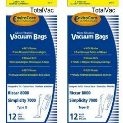 24 Bags for Simplicity/Riccar Type B Vacuum Bags